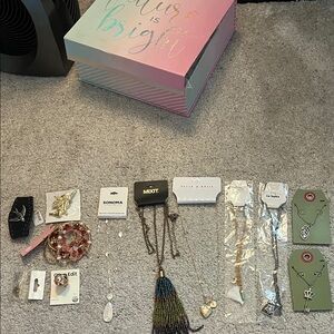 NWT Brand Name Jewelry Lot Multicolor Necklace Set